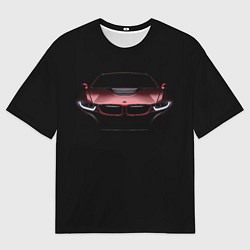 Футболка оверсайз мужская BMW i8 in the dark, цвет: 3D-принт