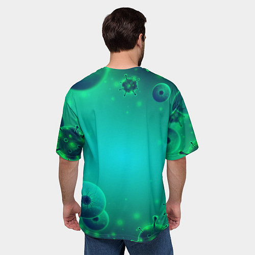 Мужская футболка оверсайз The substance / 3D-принт – фото 4