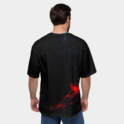 Мужская футболка оверсайз Cannibal Corpse кровавый череп / 3D-принт – фото 4