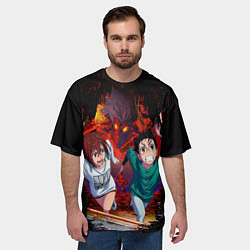 Футболка оверсайз мужская Побег от турбо бабки, цвет: 3D-принт — фото 2