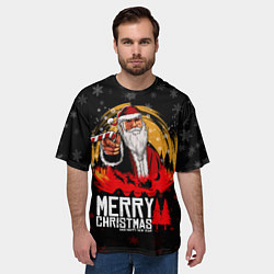 Футболка оверсайз мужская Новый год read dead redemption, цвет: 3D-принт — фото 2