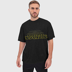Футболка оверсайз мужская Star Wars - вступительные титры, цвет: 3D-принт — фото 2