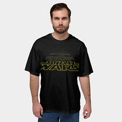 Футболка оверсайз мужская Star Wars - вступительные титры, цвет: 3D-принт — фото 2
