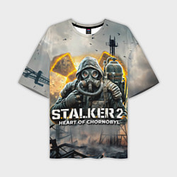 Футболка оверсайз мужская S t a l k e r Heart of Chornobyl, цвет: 3D-принт