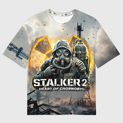 Футболка оверсайз мужская S t a l k e r Heart of Chornobyl, цвет: 3D-принт