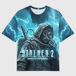 Футболка оверсайз мужская S t a l k e r 2 heart of Chornobyl, цвет: 3D-принт