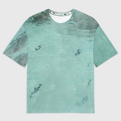 Футболка оверсайз мужская Лагуна sea, цвет: 3D-принт