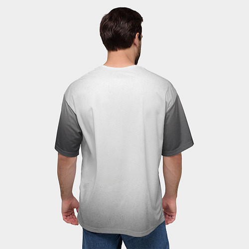 Мужская футболка оверсайз Дольки банана / 3D-принт – фото 4