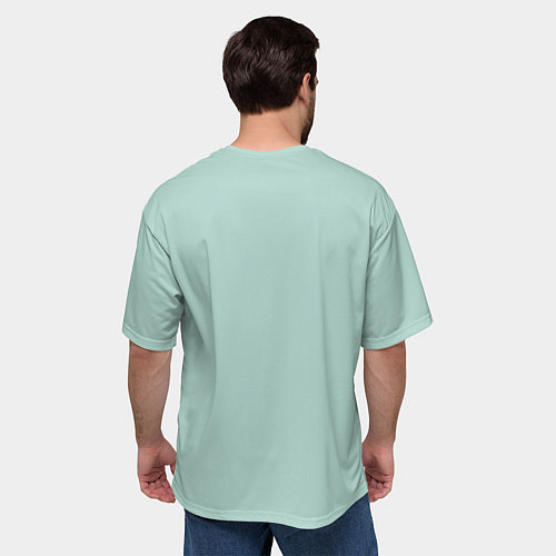 Мужская футболка оверсайз Современный дед мороз / 3D-принт – фото 4