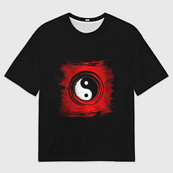 Мужская футболка оверсайз Японский арт