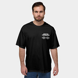 Футболка оверсайз мужская Arctic Monkeys - classic black color, цвет: 3D-принт — фото 2