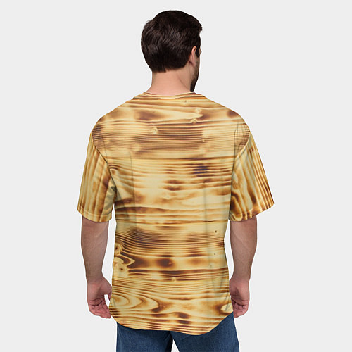 Мужская футболка оверсайз Доски / 3D-принт – фото 4