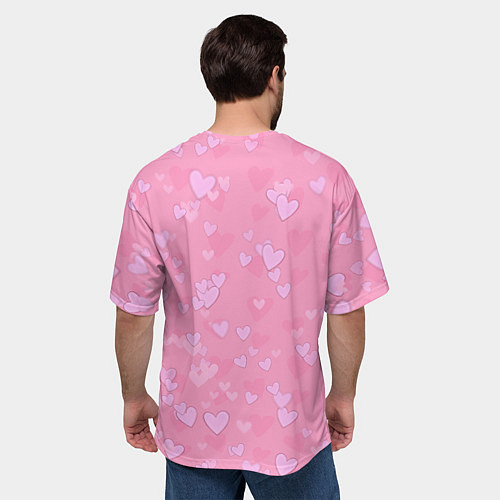 Мужская футболка оверсайз Скелет-милашка / 3D-принт – фото 4