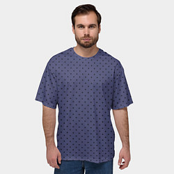 Футболка оверсайз мужская Future Dusk сине-фиолетовый в горошек, цвет: 3D-принт — фото 2