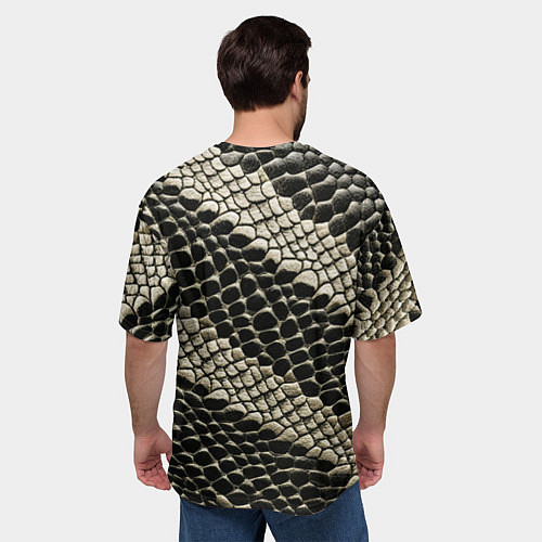 Мужская футболка оверсайз Будь в тренде змеи / 3D-принт – фото 4