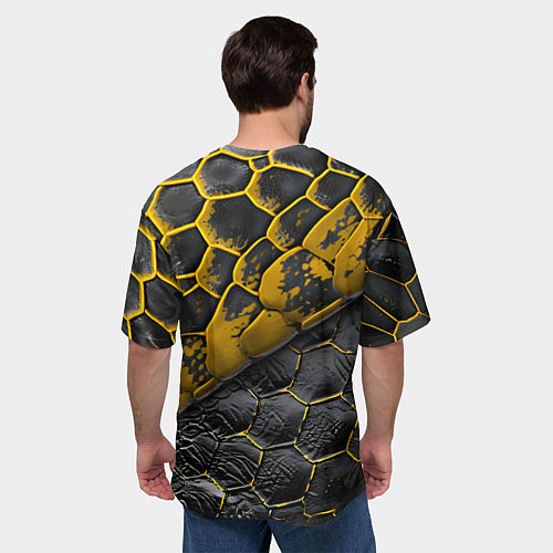 Мужская футболка оверсайз Костюм рептилии / 3D-принт – фото 4