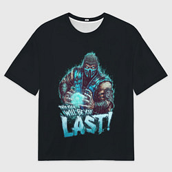 Футболка оверсайз мужская Sub-zero - Mortal Kombat, цвет: 3D-принт