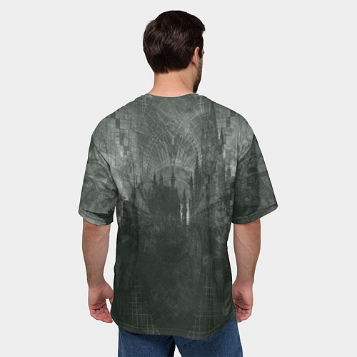 Мужская футболка оверсайз Рыцарь с большим мечом / 3D-принт – фото 4