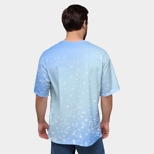 Мужская футболка оверсайз Змеи к нам приходят 2025 / 3D-принт – фото 4