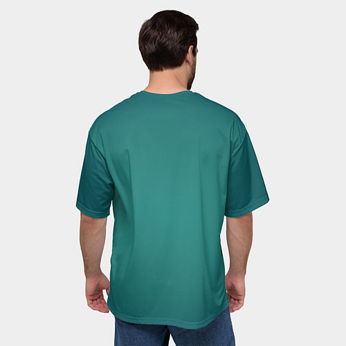 Мужская футболка оверсайз Мандариновый 2025 / 3D-принт – фото 4