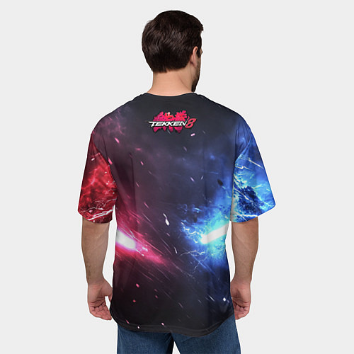 Мужская футболка оверсайз Сопротивление в Tekken 8 / 3D-принт – фото 4