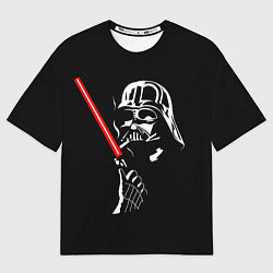 Футболка оверсайз мужская Дарт Вейдер зажигалка, цвет: 3D-принт