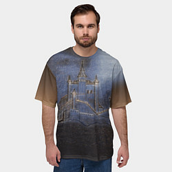 Футболка оверсайз мужская Замок принцессы, цвет: 3D-принт — фото 2