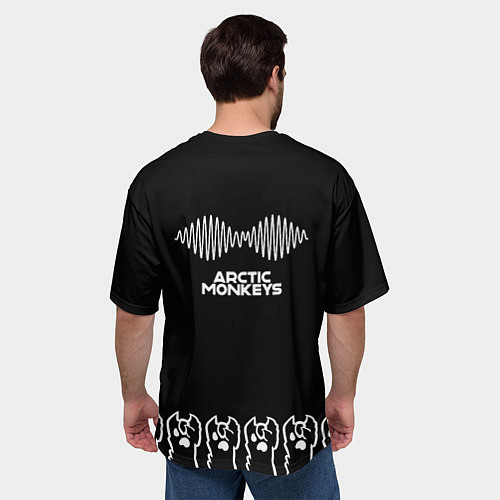 Мужская футболка оверсайз Arctic Monkeys: cat rock / 3D-принт – фото 4