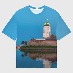 Футболка оверсайз мужская Выборгский замок, цвет: 3D-принт
