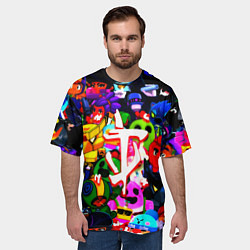 Футболка оверсайз мужская Doom x brawl stars, цвет: 3D-принт — фото 2