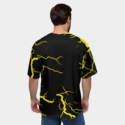 Мужская футболка оверсайз NBA storm / 3D-принт – фото 4