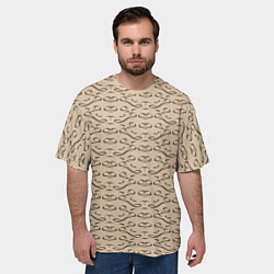 Футболка оверсайз мужская Виньетка, цвет: 3D-принт — фото 2