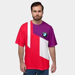 Футболка оверсайз мужская BMW geometry sport, цвет: 3D-принт — фото 2