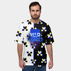 Футболка оверсайз мужская Warthunder x minecraft, цвет: 3D-принт — фото 2