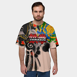 Футболка оверсайз мужская Tekken tatoo japan, цвет: 3D-принт — фото 2
