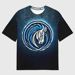 Футболка оверсайз мужская Даллас Маверикс, цвет: 3D-принт