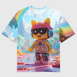Футболка оверсайз мужская Роблокс в солнечных очках, цвет: 3D-принт