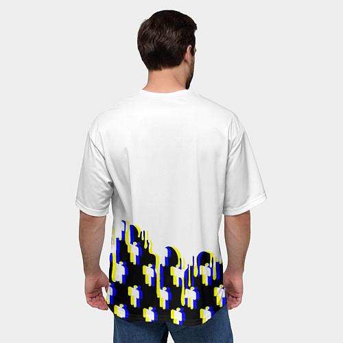 Мужская футболка оверсайз Linkin park human / 3D-принт – фото 4