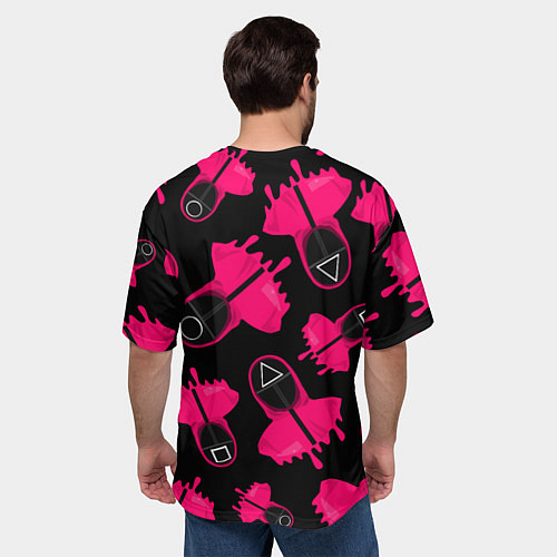 Мужская футболка оверсайз Стражи из игры в кальмара / 3D-принт – фото 4