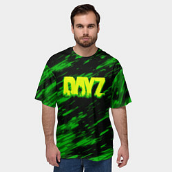 Футболка оверсайз мужская Dayz кислотное лого краски, цвет: 3D-принт — фото 2