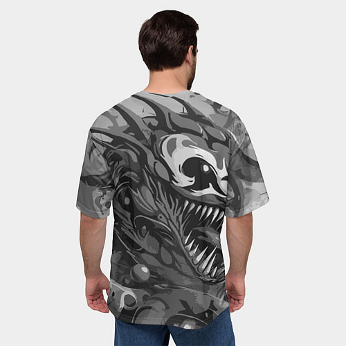 Мужская футболка оверсайз We are Venom - graffiti / 3D-принт – фото 4