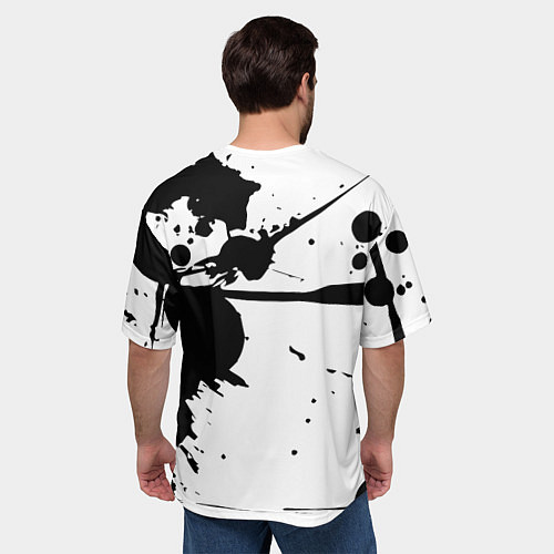 Мужская футболка оверсайз Venom-Rick and Morty - blots / 3D-принт – фото 4