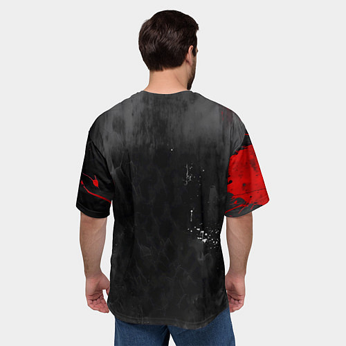 Мужская футболка оверсайз Человек паук и веном / 3D-принт – фото 4