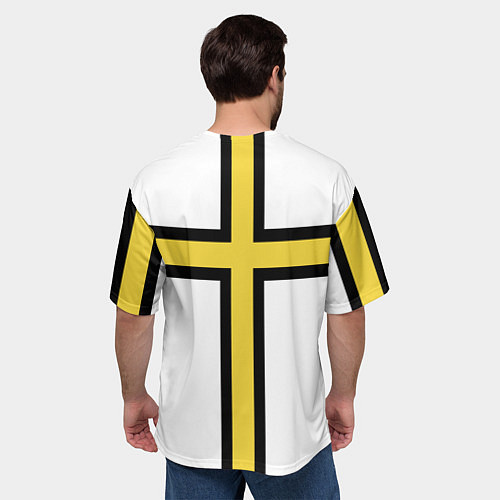 Мужская футболка оверсайз Сюрко тевтонского рыцаря / 3D-принт – фото 4