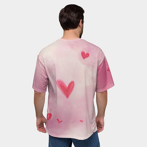 Мужская футболка оверсайз Все ответы о любви / 3D-принт – фото 4