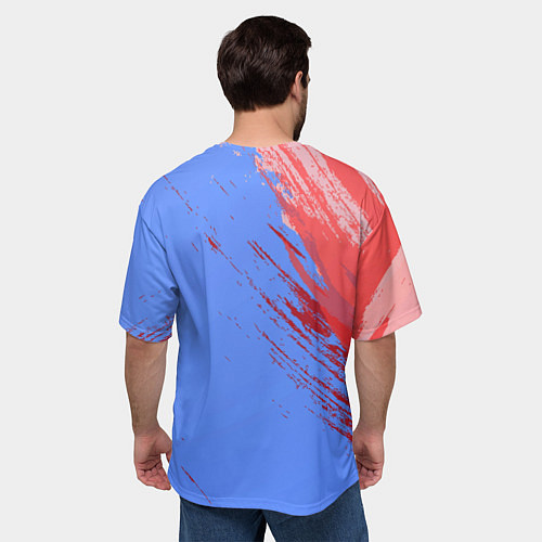 Мужская футболка оверсайз Микки Маус и Дональд Дак играют в баскетбол / 3D-принт – фото 4