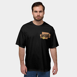 Футболка оверсайз мужская Гранж крест, цвет: 3D-принт — фото 2