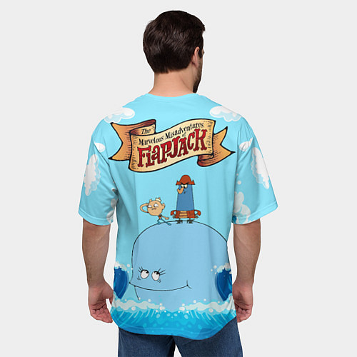 Мужская футболка оверсайз The marvelous misadventures of Flapjack / 3D-принт – фото 4
