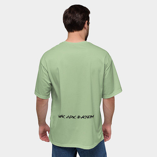 Мужская футболка оверсайз Venom and Spider-Trump - meme / 3D-принт – фото 4