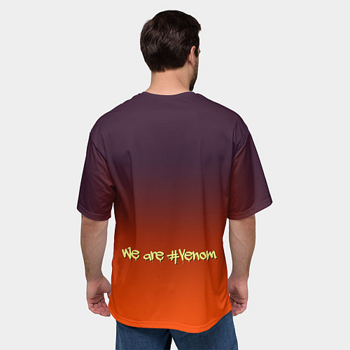 Мужская футболка оверсайз Two Donalds and Venom - meme / 3D-принт – фото 4
